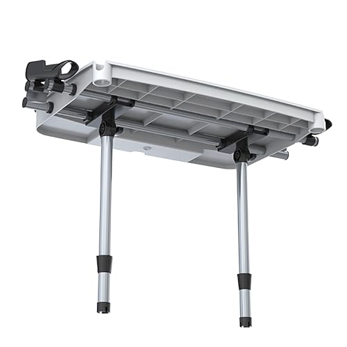 SEAFLO Premium Bait Cutting Board Table (36.5” by 18.7” Surface) with Two Rod Holders, Fish Cleaning Fillet Station for Boat with Mount. Plier Storage and Knife Slot, Built-In Measuring Rule (Large) - size: Large (36.5” x 18.7”)