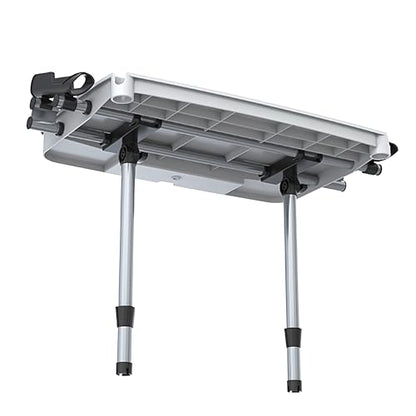 SEAFLO Premium Bait Cutting Board Table (36.5” by 18.7” Surface) with Two Rod Holders, Fish Cleaning Fillet Station for Boat with Mount. Plier Storage and Knife Slot, Built-In Measuring Rule (Large) - size: Large (36.5” x 18.7”)