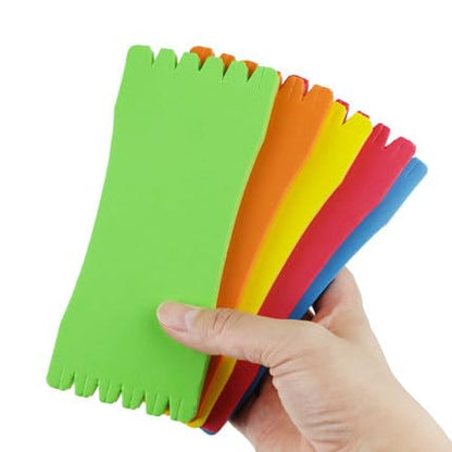 SAMSFX Fishing Leader Line Holder Foam Board Snelled Hook Keeper with Retaining Pins Accessories Pack of 10 - color: 16 x 6cm(10PCS), Pins Included