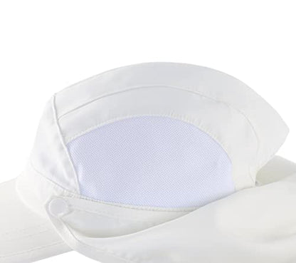 Connectyle Kids Sun Hat with Removable Neck Flap UPF 50+ Sun Protection Baseball Cap Summer Beach Sun Hats 3-6 Years - color: White