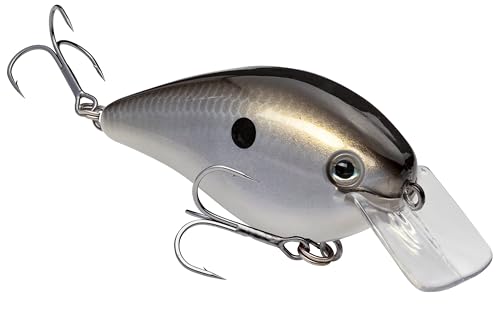 Strike King KVD 1.5 Hard Knock Fishing Lure, 3/8 oz, 3D Lifelike Eyes - color: Gizzard Shad, size: 3/8oz