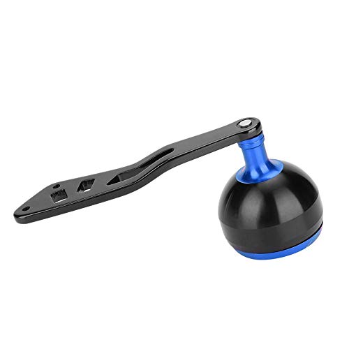Tbest Knob Power Handle Grip,Fishing Reel Handle CNC Knob with Fittings Replacement Parts Accessory - color: Black+Blue