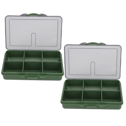 Fishing Tackle Box, Clear Water proof Storage Organizer for Hooks, Lures, Baits, Terminal Tackle and Small Fishing Accessories Use(6 Compartments) - size: 6 Compartments