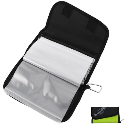Fishing Tackle Bag Soft Lure Pouch Waterproof Large Capacity Detachable Soft Bait Organizer for Freshwater and Saltwater Fishing, Fluorescent Green, Portable Storage Case