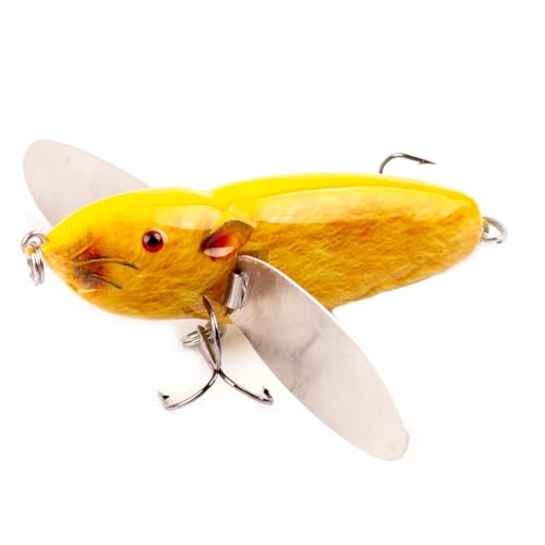 WOLFSKIN Topwater Bait Fishing Lure Crank Baits Floating Tractor Rat Lure Set Fishing Bait kit for Bass Freshwater Saltwater - color: Color-3