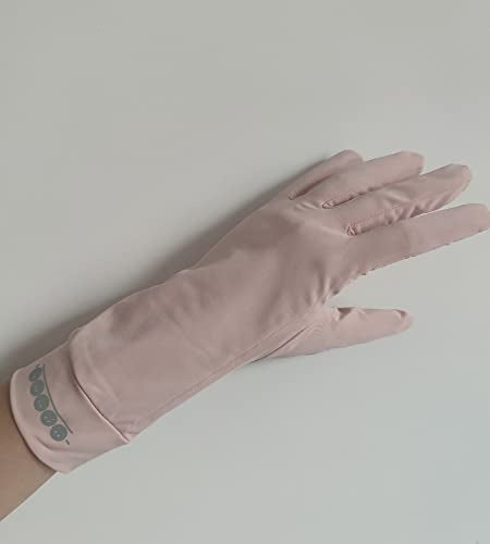 Women's UPF 50+ Sun UV Protection Driving Gloves (for S-M Hands) - color: Grey