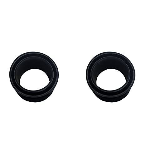 heyous 2pcs 50.8mm 2" Fishing Rod Holder Tube Rubber Insert Protector for Marine Boat Fishing Bait Board Replacement Accessories Fishing Tools, Black