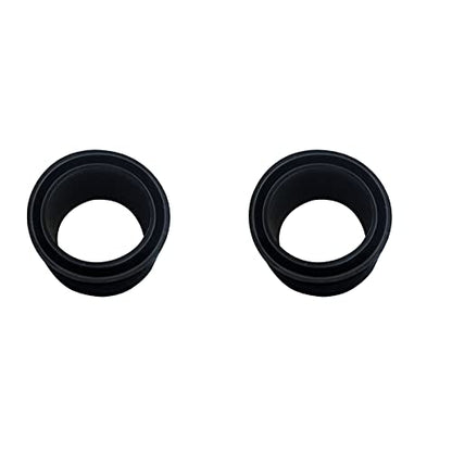heyous 2pcs 50.8mm 2" Fishing Rod Holder Tube Rubber Insert Protector for Marine Boat Fishing Bait Board Replacement Accessories Fishing Tools, Black