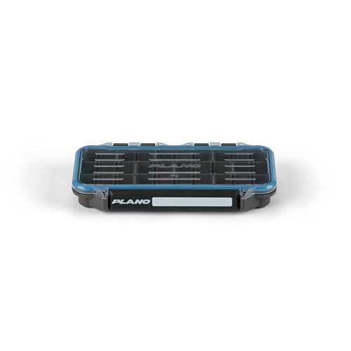 Plano StowAway 3500 Waterproof Stow Tackle Box, IPX7 Waterproof Rating, with Rustricor, Single Latch Design, Transparent DuraView Lid, Stackable Storage for Fishing Bait, Lures and Gear - size: 3500, style: Regular - New Model