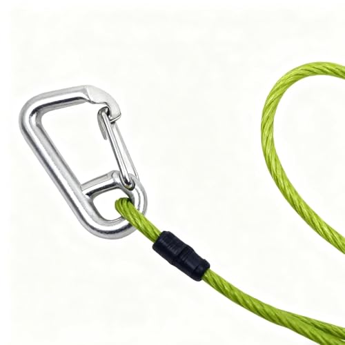 Fishing Rope Heavy Duty Clip Rope | with Carabiner Heavy Duty Fishing Equipment for Scuba Kayaking Lake Pond Seaside Stream - color: Rope length 120cm