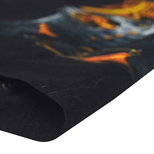 Obacle Neck Gaiter Face Mask Bandana for Dust Wind Sun Protection for Men Women - color: Mechanical Grey-gold Skull