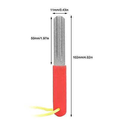 Hook Sharpener File Fishhook Sharpening Whetstone Fishing Hone Double Side 400/800 Grits Fish Grinding Hook File Portable Double Sided Fine and Medium Grit