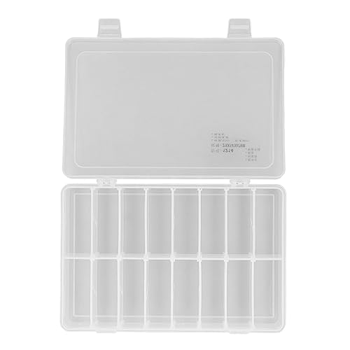 16 Compartment Parts Box Transparent 16 Grids PP Plastic Jewelry Organizer Container Storage Box