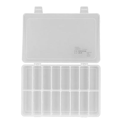 16 Compartment Parts Box Transparent 16 Grids PP Plastic Jewelry Organizer Container Storage Box