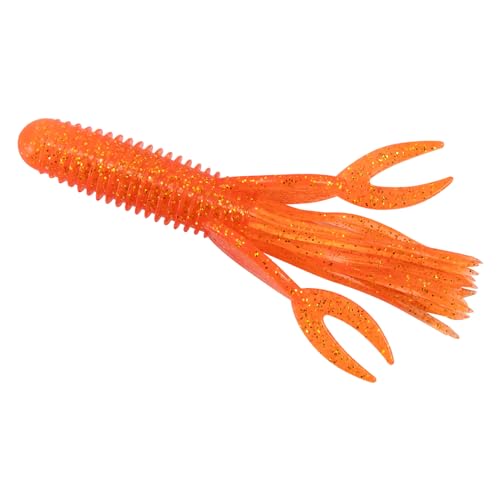 Dr.Fish 10 Pack Crawfish Lures Plastic Fishing Lures Craw Tube Bait Soft Lure Bass Fishing Freshwater Texas Rig Bait Artificial Swimbait for Crappie Trout Bluegill Perch Walleye Panfish
