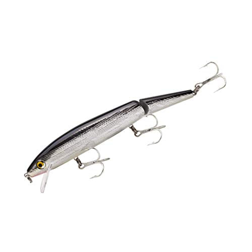 Rebel Lures Jointed Minnow Crankbait Fishing Lure - color: Silver/Black, size: 5 1/2 in (11/16 oz)