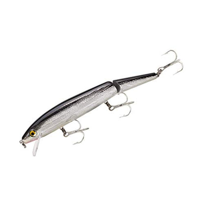 Rebel Lures Jointed Minnow Crankbait Fishing Lure - color: Silver/Black, size: 5 1/2 in (11/16 oz)