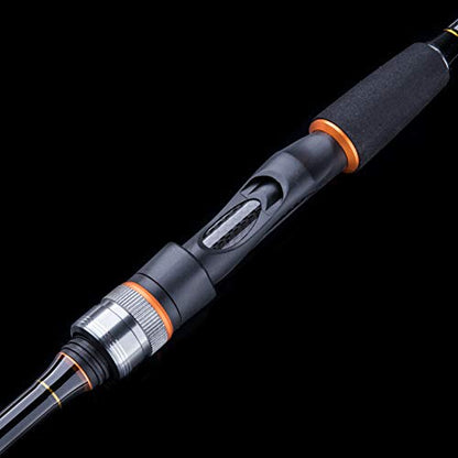 Goture 4-Piece Travel Carbon Fishing Rod M/MH Action 6.6-12ft Multi-Colors | Goture multi-spec travel fishing rods adopt upgraded high-grade carbon fiber blank with premium Fuji line guides - color: O Ring, size: Spinning/10'-Moderate-Fast/Medium-Heavy