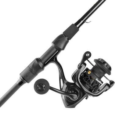 ROOBLINOS BASS Hunter Fishing Rod and Spinning Reel Combo 6.9ft Lightweight Carbon Fiber Fishing Pole Set Freshwater & Saltwater Bass Trout and Panfish Lakes Rivers Fishing - color: BASS HUNTER+RS2000