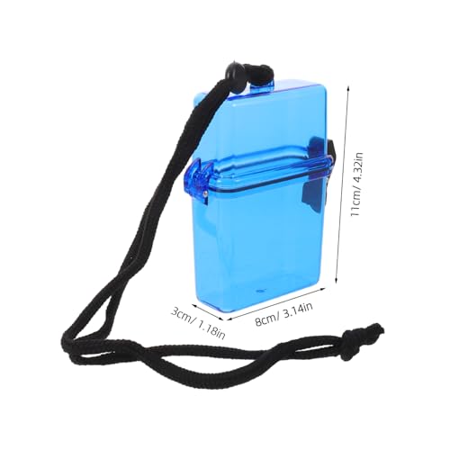 UPKOCH Portable Waterproof Dry Box for Diving and Outdoor Fishing, Plastic Sealed Storage Case with Rope and Latch, Secure Attachment and Rapid Single Hand Access for Keys and Id Cards
