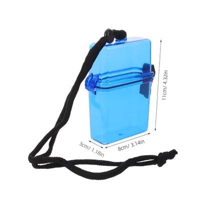UPKOCH Portable Waterproof Dry Box for Diving and Outdoor Fishing, Plastic Sealed Storage Case with Rope and Latch, Secure Attachment and Rapid Single Hand Access for Keys and Id Cards