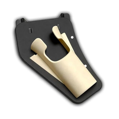 Slide-in Rod Hip Holster Belt Holder Fly Kayak Bank Fishing Fits 35mm Grips | Ambidextrous quick draw abs rod holder fits 2in belts lightweight clip for outdoor anglers trips & holiday gifts