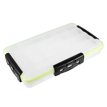 BESPORTBLE Sided Lock Lure Storage Box Watertight Tackle Organizer Fishing Tackle Case