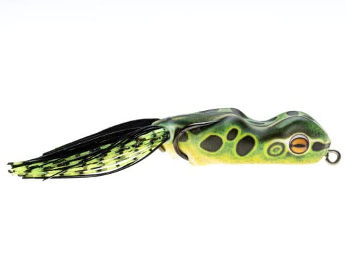 Scum Frog Trophy Series Topwater Bass Fishing Hollow Body Frog Lure with Weedless Hooks - color: Fire Tiger, size: 5/8 Ounce