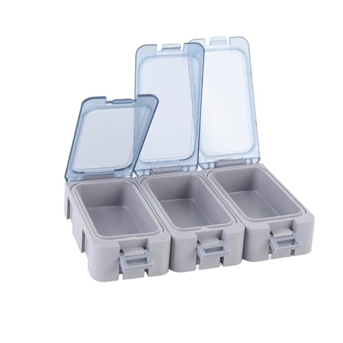 Small Tackle Box, Portable Fishing Gear Organizer with Transparent Window and Luminous Seal, for Anglers and Fishing Beginners (Gray) - color: Gray