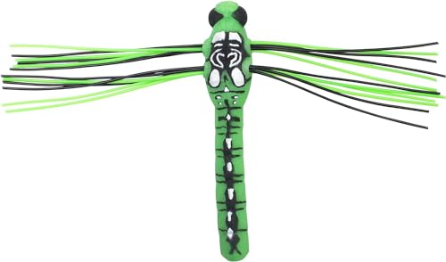 Lunkerhunt Dragonfly Lure | Most Realistic Topwater Insect Fishing Lures for Bass, Double Skirted Wings, Perfect Trouth and Pike Lure, Weedless Bait with Hooks for Outdoor Fishing Tools