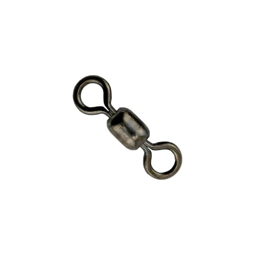 AFW American Fishing Wire Fishing Swivels - Mighty Mini 100% Stainless Steel Crane Swivels, 3X Stronger Than Brass, for Terminal Tackle Box, Up to 600lb Test - Fishing Gear for Fishing Line Leaders - size: 10 Pieces, 220 Pound Test