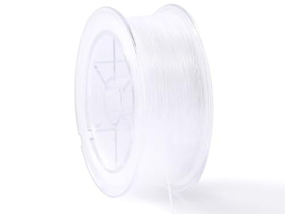 KONMAY 0.7mm Clear Monofilament Fishing Wire, 55Yards Invisible String | With Dispensor, 67.5lb Strong Clear Nylon Line for Suncatchers,Wind Chimes,Ornaments,Garlands,Crystals, and Hanging Projects - size: 0.7mm