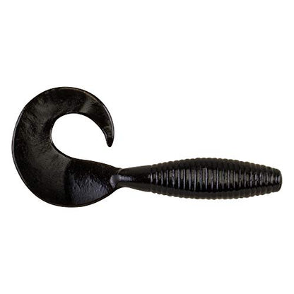 Berkley PowerBait Power Grubs Fishing Soft Bait - color: Black, size: 4" (10 Count)