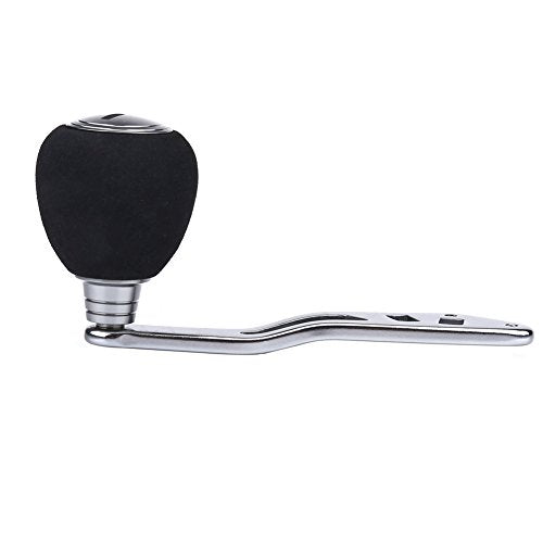 Fishing Reel Power Handle Knob Reel Replacement Parts, Aluminum Alloy Fishing Reel Rocker Knobs Fishing Reel Handle for Baitcasting Spinning Tackle Tools - color: Silver