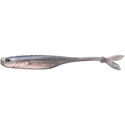 Strike King Spotlight Split Minnow Fishing Lure, Soft Plastic Jerkbait, 8-Pack - color: Pro Blue Red Pearl, size: 4"