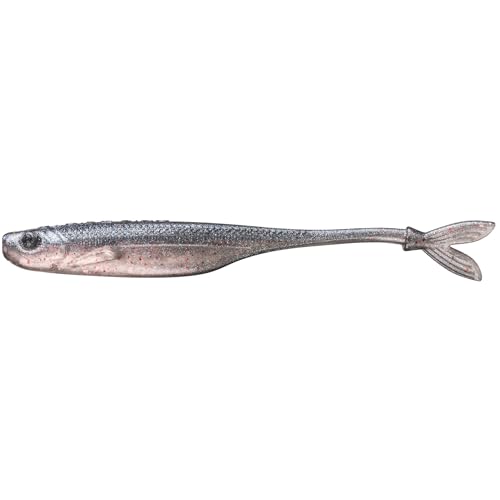Strike King Spotlight Split Minnow Fishing Lure, Soft Plastic Jerkbait, 8-Pack - color: Pro Blue Red Pearl, size: 3"