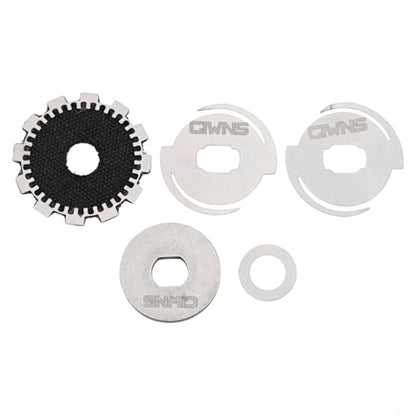 Fishing Baitcasting Reel Drag Clicker Kit Washer for REVO and Right Hand Models, Carbon Fiber Brake Pad Gear Sprocket Repair Parts Set