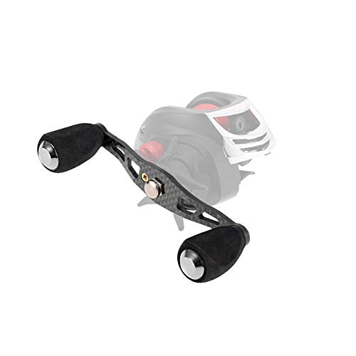 Lixada Carbon Fishing Reel Handle Carbon Baitcasting Trolling Reel Handle Left Right Ultralight Reels Handle Reels Crank - style: Without Converter