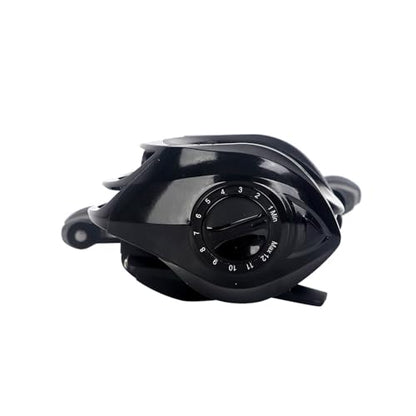 Baitcasting Reel,Carbon Fiber Drag Fishing Baitcaster Reels, Bait Cast Reel With 7.2:1 Gear Ratio 10+1 Ball Bearings 17.6lbs Max Drag Right Hand，Fish Gift For Man - color: HEIJIN
