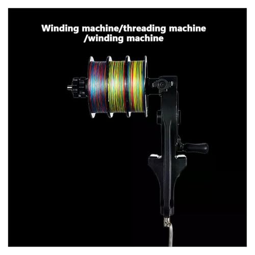 Fishing Line Spooler Portable Table Clamp Fishing Line Winder Adjustable Fishing Reel Line Spooler Machine for Thick/Thin Rods