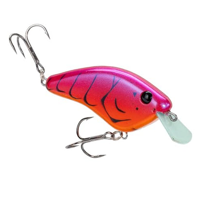 Strike King Hardliner Fishing Lure, Flat Sided Crankbait, Circuit Board Lip, Extra Tight Wobble, Size 4 Treble Hooks - color: Demon Craw