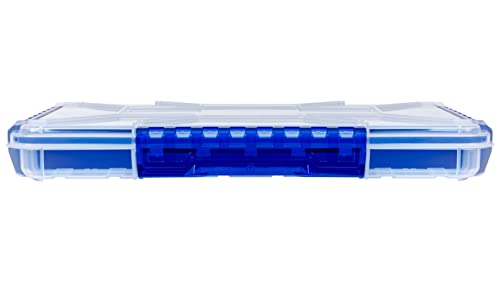 Flambeau Outdoors Ultra Divided Slim Waterproof Ultimate Tuff Tainer | 32 Compartments, Zerust Anti-Corrosion Dividers, Individually Stores 6"+ Jerkbaits, Lipless Cranks, Swim Baits, 14" x 8.9" x 1.7" - size: 5000/3700, style: 32 Compartments
