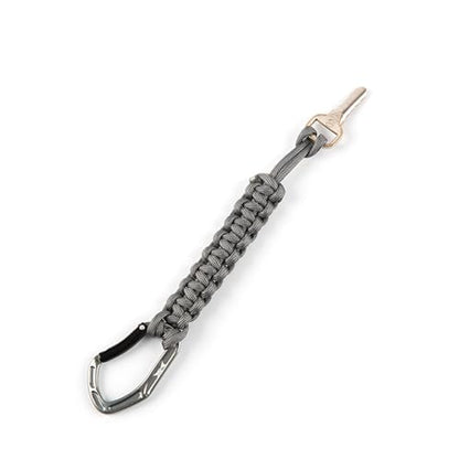 HERCULES Paracord Keychain Set – 2 Pack Lanyard Rope with Aluminum Clip, Durable Paracord Wrist Strap for Outdoor Activities, Gray - style: Gray