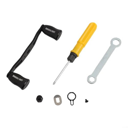 Double Rocker Arm Metal Handle for Daiwa Tatula Reels, Aluminum Alloy Replacement with Bearings and Tool, Fishing Reel Repair Parts Kit
