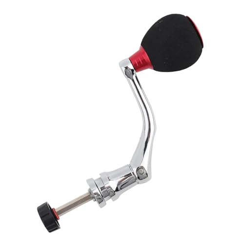 Fishing Reel Handle, Metal knobs Handle Grip Fishing Reel Rocker Arm Grip (Red-2000/3000) Fishing Reel Handle Reel Replacement Handle Fishing Reel Handle Replacement Reel Handle
