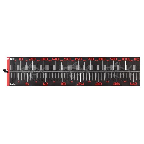 Conskyee 43.31in Folding PVC Fish Ruler – Waterproof & Portable Fishing Measurement Tool for Saltwater & Freshwater