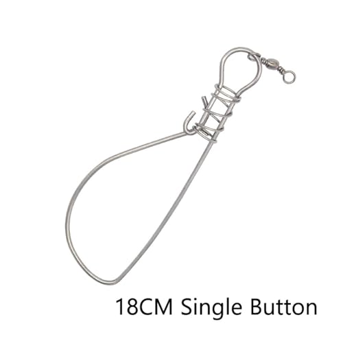 Holder Set Big Fish Wire Rope Cable Fishing Tackle Fishing Stringer Stainless Steel Live Fish Stringer Clip Stainless Steel