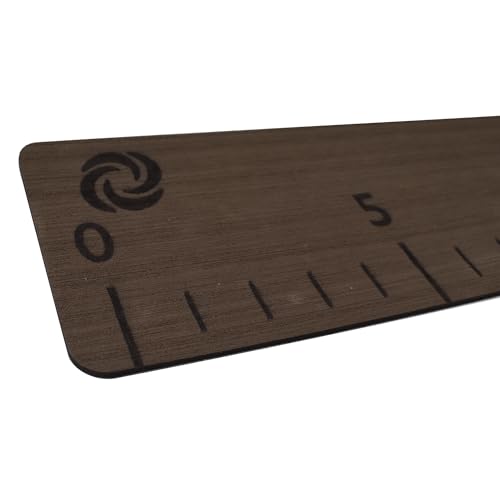 20" Fish Ruler for Boats, Laser Engraved Peel and Stick EVA Foam Fish Measuring Board, Fishing Measurement Tape for Fishing Boats, Yachts, Kayaks (Teak) - color: Teak