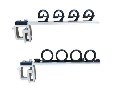 Brocraft Aluminum Truck Bed Fishing Rod Holder – Clamp-On Rod Holder & Rod Carrier for Pickup Truck