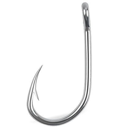 Saltwater Circle Hooks,50 Packs Strong Stainless Steel Fishing Hooks Live Bait Fish Hook Jig Catfish Hook 1/0-10/0 - size: 7/0 - 50 PACK